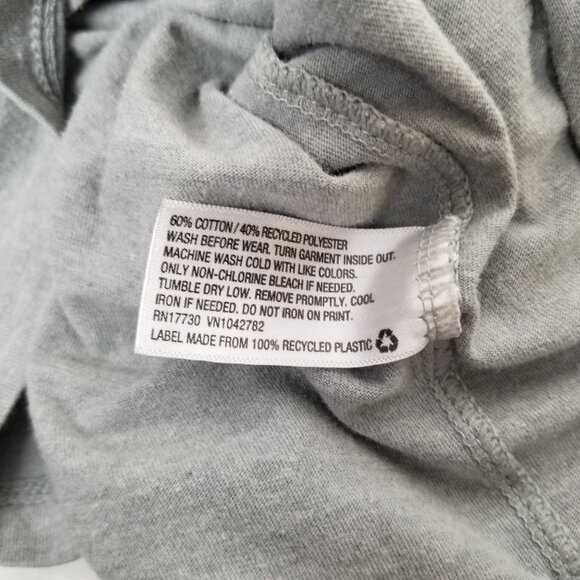 Cat Jack Snow Happy Graphic Tee Small 6 7 Gray Long Sleeve Snowflake Winter - Picture 4 of 7